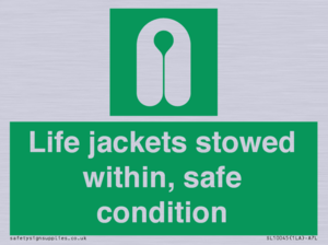 Life jackets stowed within